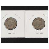 1928-S, 1930 Buffalo nickels