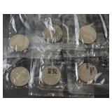 3) Liberty nickels: 1905, 1909, 1910 and 3) 1936 Buffalo nickels in Littleton packaging