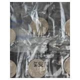 3) Liberty nickels: 1905, 1909, 1910 and 3) 1936 Buffalo nickels in Littleton packaging