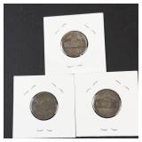 3) 1945-P silver war nickels