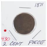 1871 2 cent piece