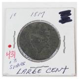 1817 US Large cent, 13 stars