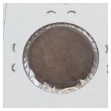 1839 US Large cent marked Booby Head