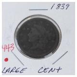1839 US Large cent