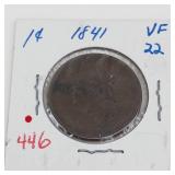 1841 US Large cent
