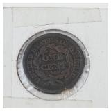 1845 US Large cent