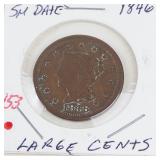 1846 US Large cent, small date