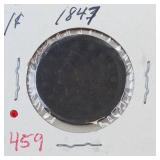 1847 US Large cent