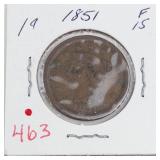 1851 US Large cent