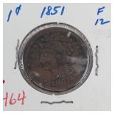 1851 US Large cent
