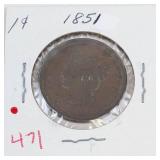 1851 US Large cent