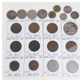 11) different Great Britian coppers: 1916 thru 1946 plus 1951 5 Shilling and 9 others