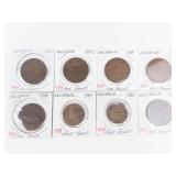 8) mixed date Australian coppers: 1922 thru 1944