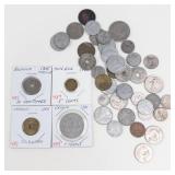 1 bag of mixed date , mixed country world coins