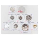 1971 Proof Bahamas 9 coin set: 2.8723 oz silver content