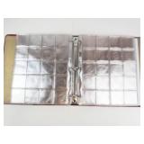 2) 3 ring binders of 12 pocket vinyl pages (empty)