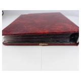 2) 3 ring binders of 12 pocket vinyl pages (empty)