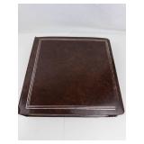 2) 3 ring binders of 12 pocket vinyl pages (empty)