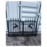 6FT BI-PARTINGIRON GATE DEER MOTIF STYLE SKLP 2026 Unused SK-T6