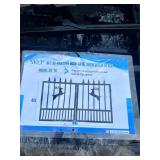 6FT BI-PARTINGIRON GATE DEER MOTIF STYLE SKLP 2026 Unused SK-T6