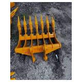 CAT305 Excavator Rake with Teeth - [Excavator Attachments] GIYI 2026 Unused