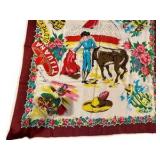 Vintage Tijuana, Mexico Souvenir Scarf