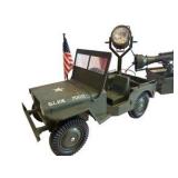 G.I. Joe Jeep w/ Trailer, Spotlight & Canon.