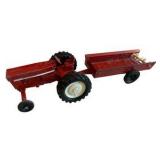 Vintage Red Ertl International Co. Tractors & Attachments