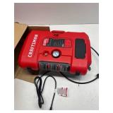 $170 CRAFTSMAN Tire Inflator, All in One Wall Mount Air Compressor Oil-Free with Retractable 30ft Air Hose and Pressure Regulator, Great for Tire Inflation, Brad/Stapler, Finishing Jobs,1.5HP 125PSI