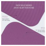 Extra Thick 12mm Exercise Mat   Non-Slip, Joint-Friendly & Cushioned Fitness Mat for Yoga, Pilates & Floor Workouts   Durable, Supportive & Includes Feetlu Classic Strap