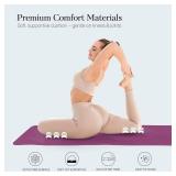 Extra Thick 12mm Exercise Mat   Non-Slip, Joint-Friendly & Cushioned Fitness Mat for Yoga, Pilates & Floor Workouts   Durable, Supportive & Includes Feetlu Classic Strap