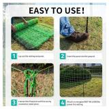 $140 PPOLB Electric Fence Netting - 47.2' H x 164' L, Portable Movable Livestock Nets Mesh for Lambs, Dogs, Deer, Larger Animals Electric Fencing for Backyards, Homesteaders, Farms Ranches, and Garden