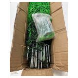 $140 PPOLB Electric Fence Netting - 47.2' H x 164' L, Portable Movable Livestock Nets Mesh for Lambs, Dogs, Deer, Larger Animals Electric Fencing for Backyards, Homesteaders, Farms Ranches, and Garden