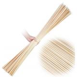 100PCS 36 inch Bamboo Skewers for Marshmallows,S'Mores,Fire Pit,BBQ,Kabob,Grilling, Camping.More Size Choices 6'/8'/10'/12'/36'