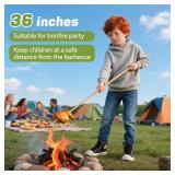 100PCS 36 inch Bamboo Skewers for Marshmallows,S'Mores,Fire Pit,BBQ,Kabob,Grilling, Camping.More Size Choices 6'/8'/10'/12'/36'