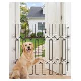 Metal Telescopic Gate for Pet, Extra Tall 31' Height, Adjustable Width 25-40 Inches, Retractable Pet Barrier, Black Steel Safety Barrier for Doorways, Hallways, Stairs (25inch)