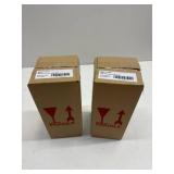 2 PACK! Starbucks 2024 Terracotta Brown Recycled Triangle Glass Cold Cup Limited Edition