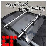 Roof Top Rack Noise Reducer Wind Fairing with Cross Bars Mount Rooftop Carrier Air Deflector 43' Universal Aerodynamic Windshield Fairing Completed Kit