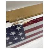 Two Sided Patriotic Porch Sign, 47.2' Wooden 4th of July Front Door Decor, 250th Independence Day Long Vertical Red White Blue USA Flag God Bless America Home Outdoor Yard Decorations