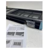 $129 Yuzzy Shed Windows 2 Pack, 12'x36' Sliding Windows Transom Window with Tempered Glass and Removable Fiberglass Screen for Shed, Chicken Coop, Playhouse, Household, Garage, Barns (Black)