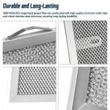 2 Pack S99010430-003 Range Hood Grease Filter Fit For Boran Nutone Range Hood AVSF136 BCSD136 BCSEK136 Series, 15-3/4' X 16-7/8' Stove Hood Vent Filter Replace 99010430-003 HPFA136