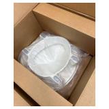 $184 Bemis Assurance 3' Raised Toilet Seat with Handles and Bidet Attachment, Therapist Preferred for Safety, Secure Hinges, Clean Shield Guard, Elongated, White