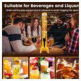 2 Pcs Beer Dispenser, 3L/100 Oz Mimosa Tower with Ice Tube for Bar Party, Tabletop Beer Dispenser for Beer, Liquor, Beverage (Yellow)