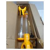 2 Pcs Beer Dispenser, 3L/100 Oz Mimosa Tower with Ice Tube for Bar Party, Tabletop Beer Dispenser for Beer, Liquor, Beverage (Yellow)