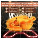 Replacement GE Oven Bottom Heating Element WB44T10010 - Compatible with GE Spectra Oven Element, 2585W, 240V, Fast Heating & Easy Installation