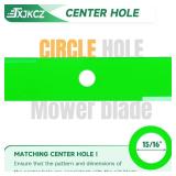60 Inch Deck 103-6403 103-6403-S Notched Mower Blade Compatible with Exmark Lazer Z AS CT XP LC Pioneer Vantage Turf Tracer Staris Front Runner E S X Series Lawn Mower 6 Pack