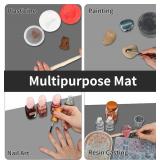 Super Large Silicone Mat, 120'x24' Silicone Mats for Kitchen Counter, Non-Slip Heat Resistant Mat,Thicken Kitchen Counter Mat, Waterproof Countertop Protector for Craft (Light Grey)