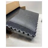 $140 SUPERJARE 0.79' Extra-Thick Exercise Equipment Mats, 12 Pcs 48 Sq Ft Rubber Top Floor Tiles with High Density EVA Foam, Interlocking Gym Flooring for Home Gym, Workout Mat, Black/Grey