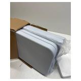 HLPB Folding Bench 6 ft, Foldable Plastic Bench with Handle and Smooth HDPE Tabletop, Protable in/Outdoor Picnic Party Camping Dining Seat, 2 Pack, White