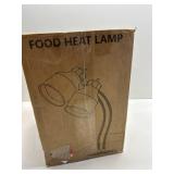 $130 Food Heat Lamp: Rapid-Heating Bulbs Included Steady Heating Commercial Food Warmer Lamp, Electric Heat Lamp for Food Catering Food Warming Lamp for Buffet Parties (Painted Silver, 32' (2-Head))